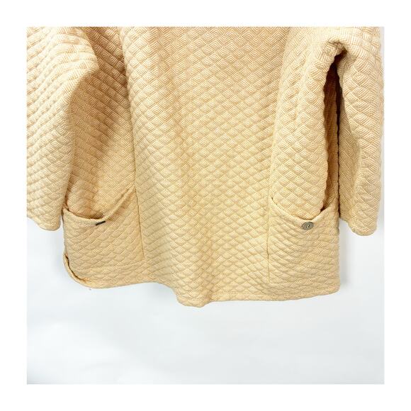 Soft Surroundings Plus Quilted Tunic Pullover Sweater 2X Women Beige Textured - Picture 4 of 10